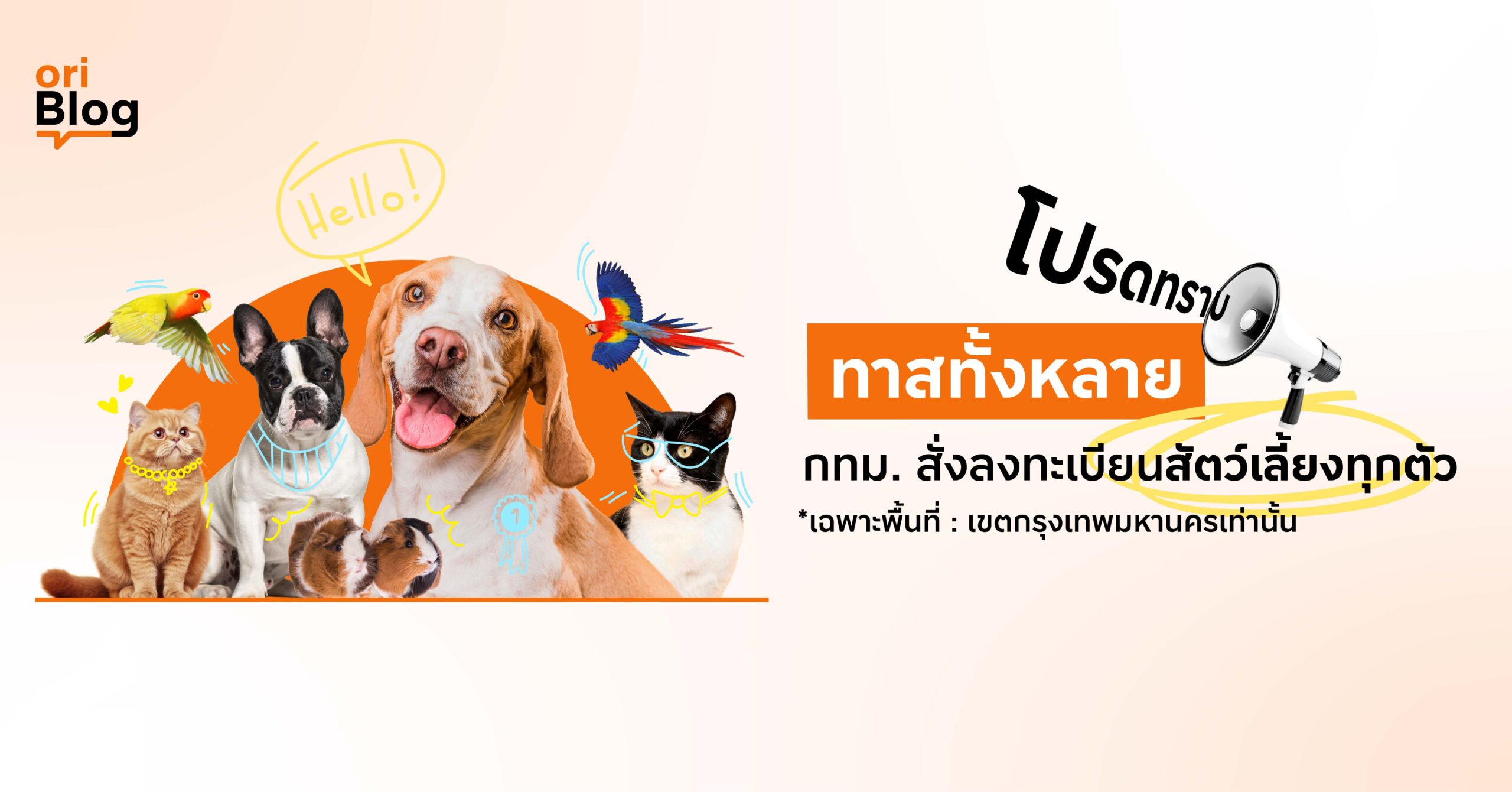 กทม สั่ง ลงทะเบียนสัตว์เลี้ยง
