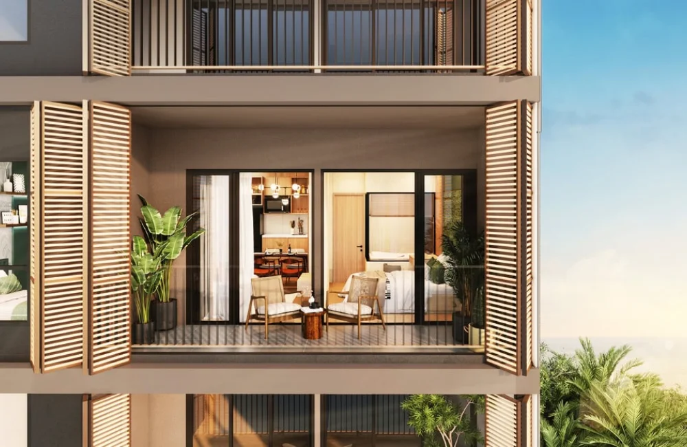 ระเบียงสวยไร้นกกวน 
